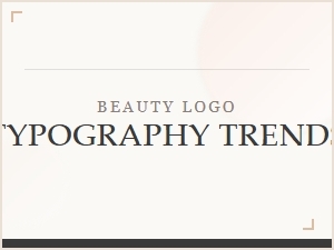 Elegant Beauty Logo Typography Trends