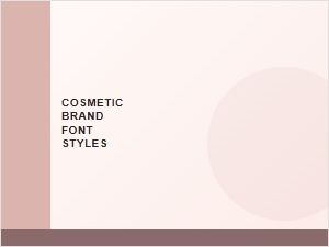 Modern Cosmetic Brand Font Styles for a Stylish Look
