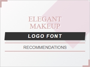 Elegant Makeup Logo Font Recommendations
