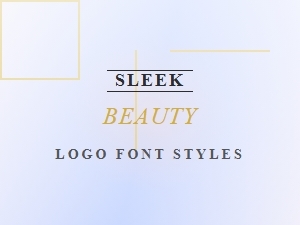 Sleek Beauty Logo Font Styles